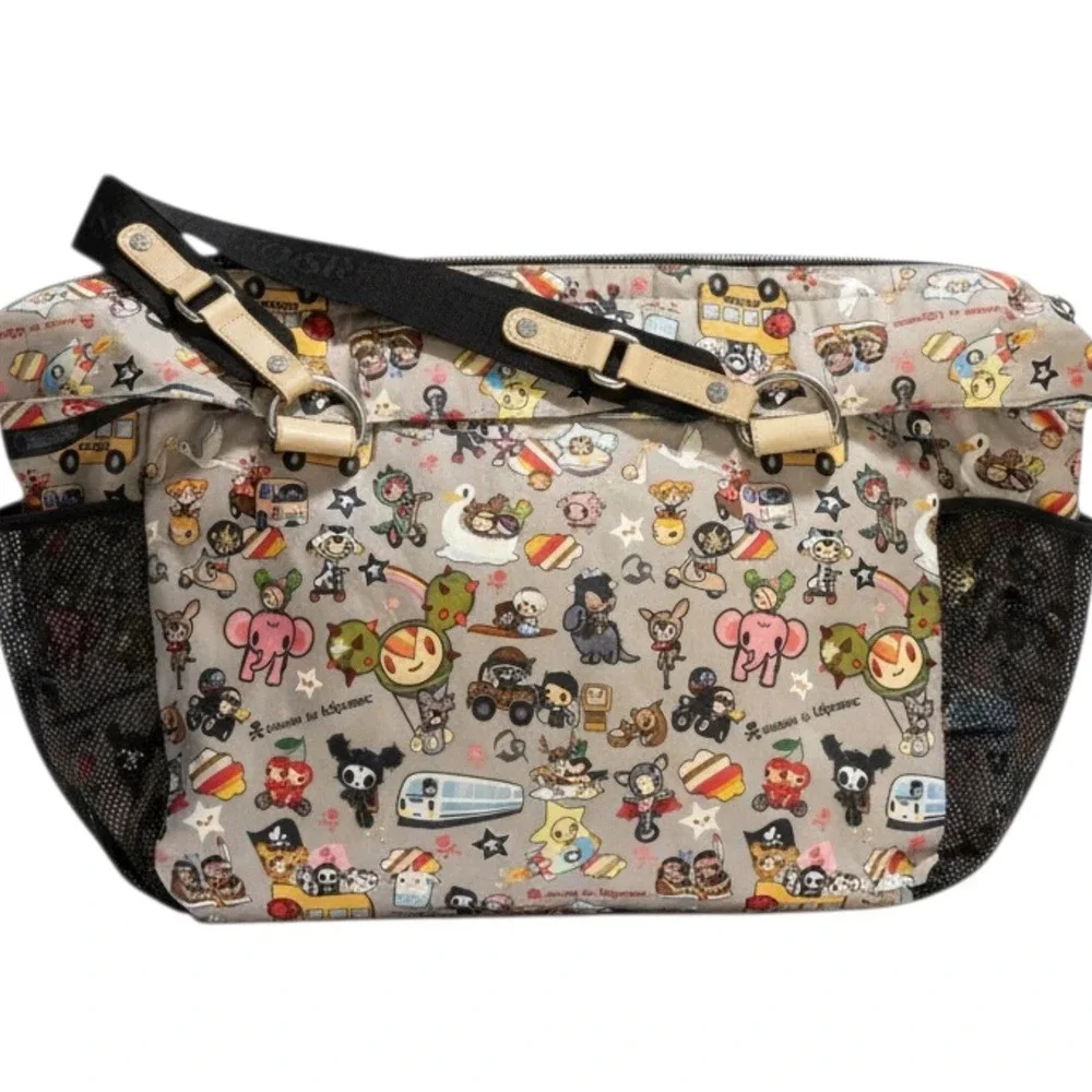 Tokidoki x LeSportsac Buon Viaggio Trasporto Women's Y2K Kawaii Rainbow Zip Tote